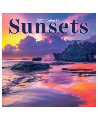 TF Publishing Paper Goods 2027 Sunsets Wall Calendar
