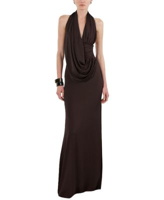 Женское макси-платье NOCTURNE Draped Halter Neck Maxi Dress