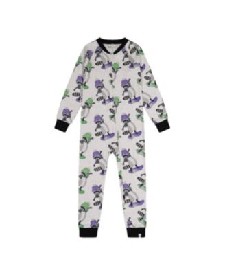 Детская пижама Deux par Deux 6-12 Cotton One Piece с принтом белки, бежевая