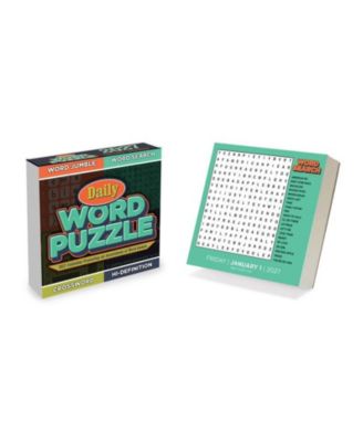 TF Publishing Paper Goods Ежедневный настольный календарь с головоломками 2027 Daily Word Puzzle