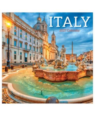 TF Publishing Paper Goods 2027 Italy Wall Calendar
