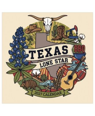 TF Publishing Paper Goods 2027 настенный календарь Texas