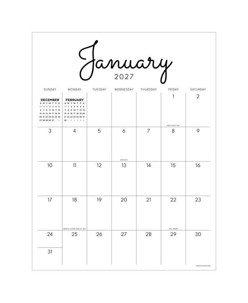 TF Publishing Paper Goods 2027 Large Art Poster Wall Calendar