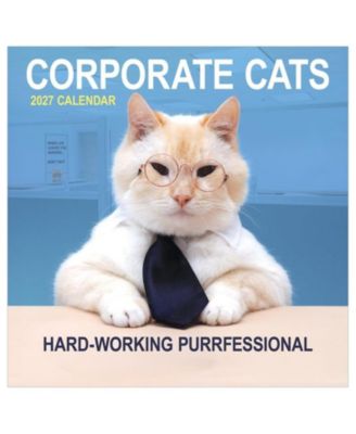 TF Publishing Paper Goods 2027 Corporate Cats Настенный календарь