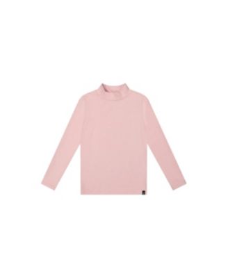 Верх Deux par Deux Brushed Rib Mock Neck для девочек
