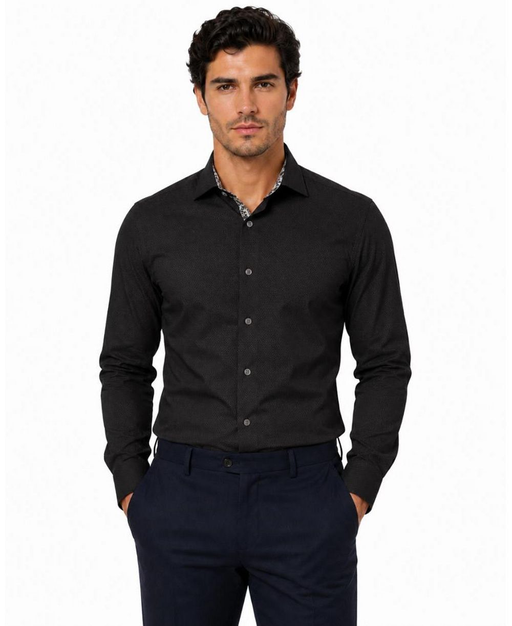 Elie Balleh Men's Slim Fit Trendy Button-Down Shirt