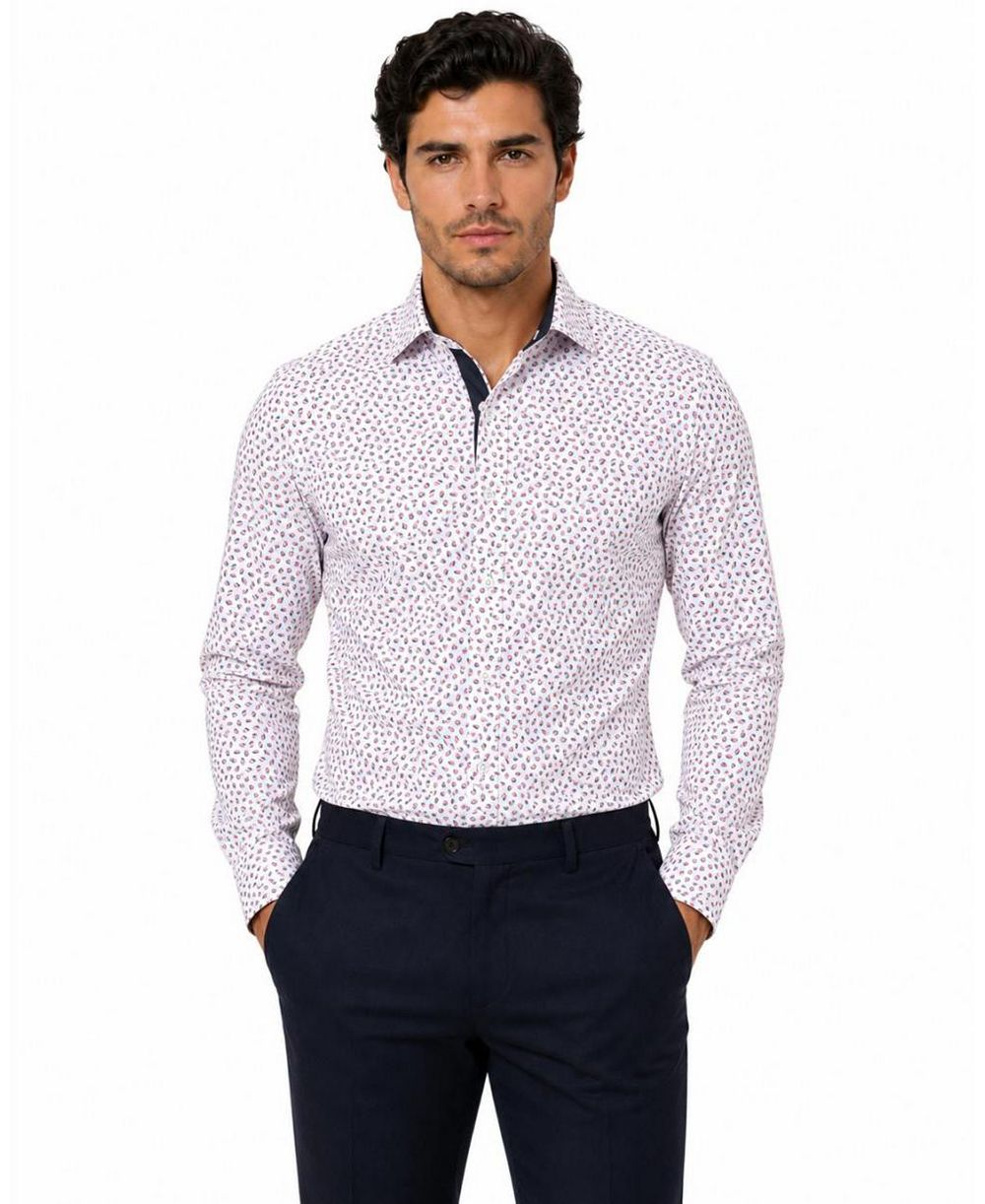 Elie Balleh Men's Slim Fit Classic Button-Down Shirt with Sleek Design