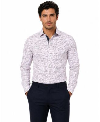 Elie Balleh Men's Slim Fit Classic Button-Down Shirt with Sleek Design