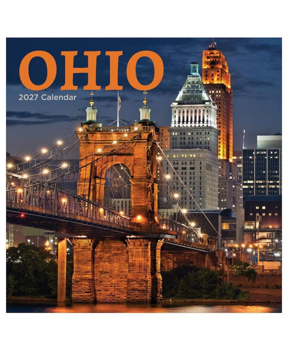 TF Publishing Paper Goods 2027 Ohio Wall Calendar