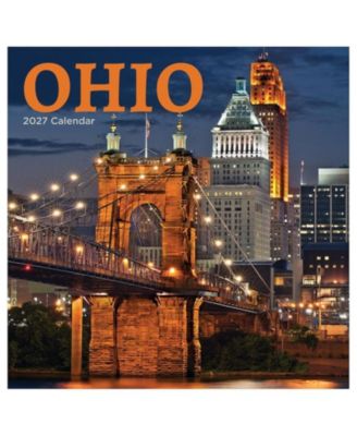 TF Publishing Paper Goods 2027 Ohio Wall Calendar
