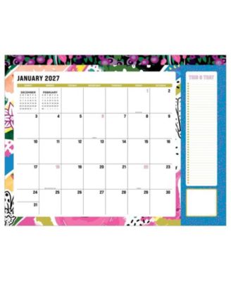 TF Publishing Paper Goods 2027 Maximal Mirage Large Desk Pad Monthly Blotter Calendar