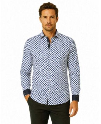 Elie Balleh Men's Slim Fit Stylish Button-Down Shirt