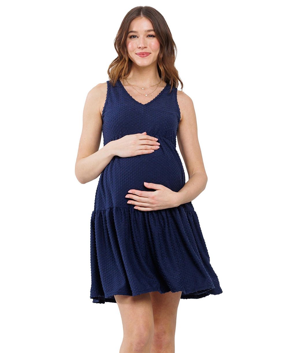 Женское платье Hello Miz Swiss Dot Sleeveless Tiered с карманами