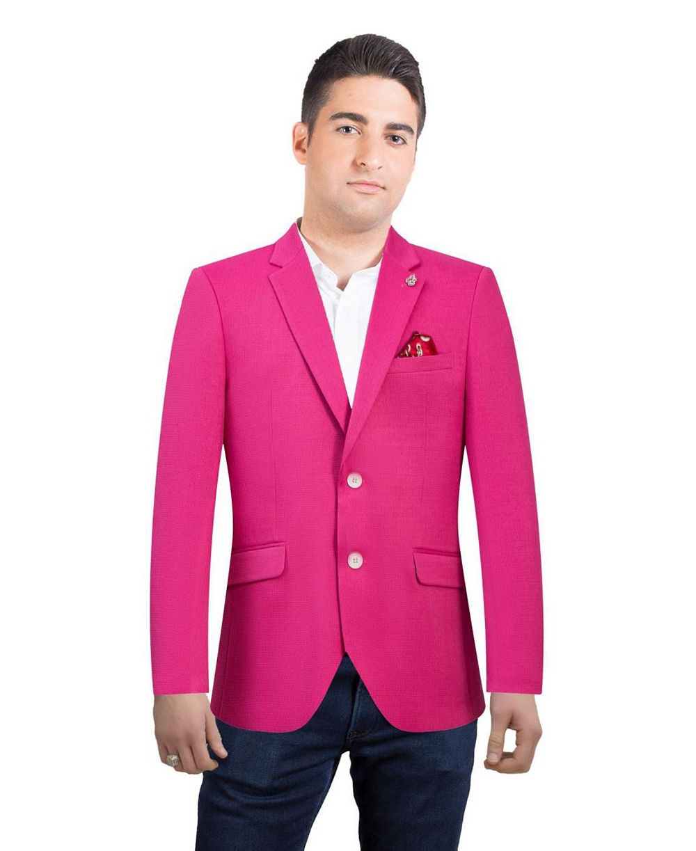 Мужской приталенный блейзер Elie Balleh Slim Fit Solid Blazer Sports Coat