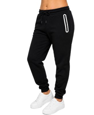 Женские джоггеры Blue Ice Loose-Fit с флисовой подкладкой и боковыми карманами на молнии