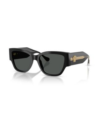 Женские солнцезащитные очки Versace кошачий глаз с серыми линзами VE4509U