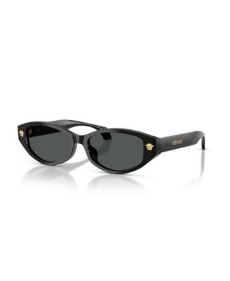 Versace женские солнцезащитные очки с ацетатной оправой в форме кошачьего глаза и низкой переносицей VE4512D