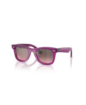 Ray-Ban Jr детские солнцезащитные очки Mini Street Neat с квадратной зеркальной оправой