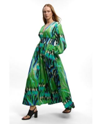 Karen Millen Women's Plunge V-Neck Maxi Dress