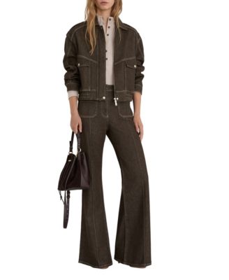Женские джинсы REISS Sakura с расклешенным низом и карманами