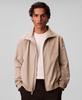 Calvin Klein Men's Lightweight Windbreaker Stand Collar Jacket