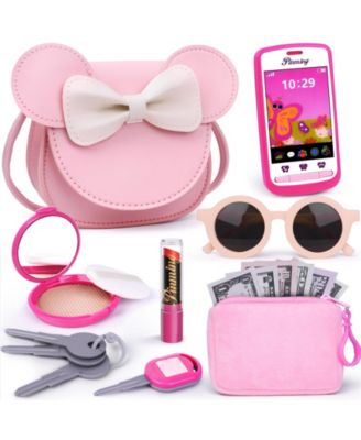 GNUADZ Crossbody Makeup 6-Piece Purse Set, Ages 3+