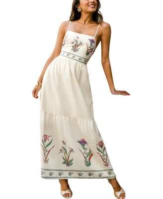 Женское пляжное платье макси Cupshe Flowerbed Floral