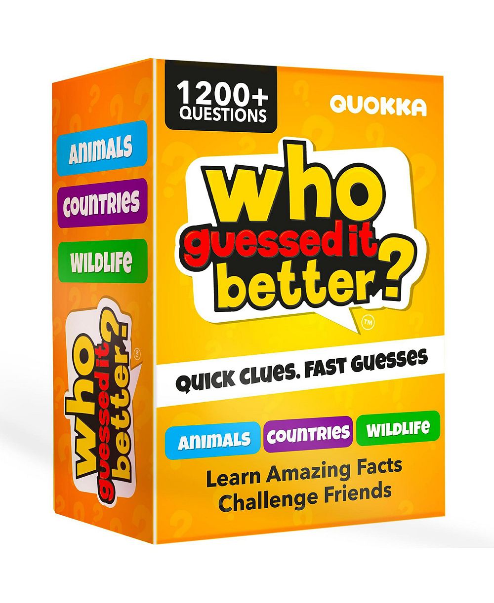 Quokka Who Guess It Better 50-Card Game, Ages 6+
