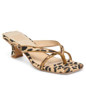 Dolce Vita Women's Brevel Thong Low Block Heel Dress Sandals