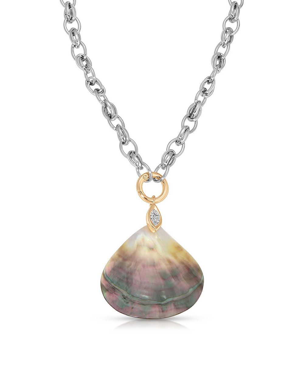 Колье ETTIKA Mixed Metal Shell Statement Necklace