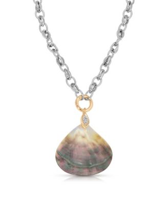 Колье ETTIKA Mixed Metal Shell Statement Necklace