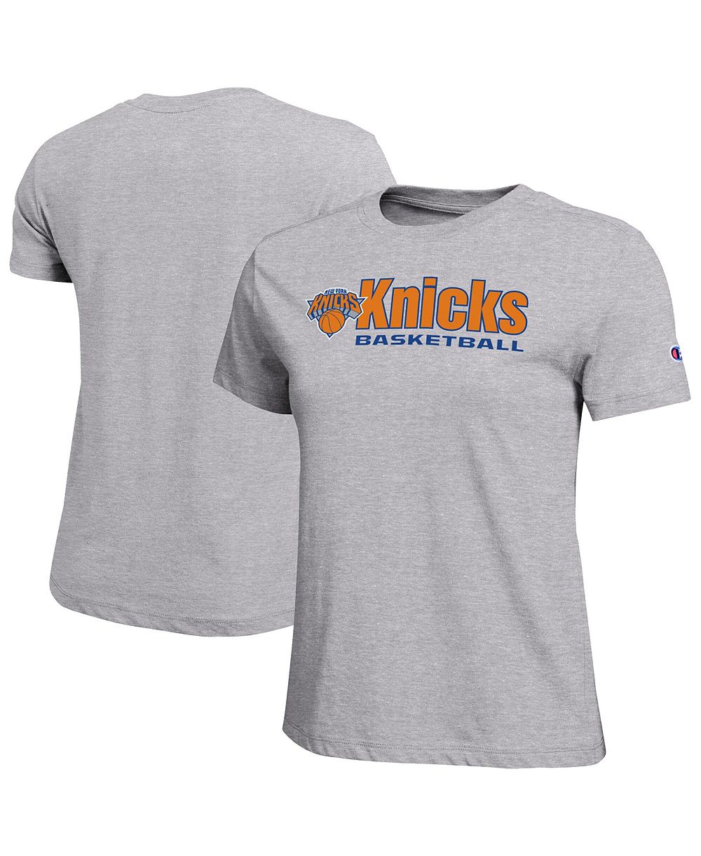 Женская футболка Champion Gray New York Knicks Basketball