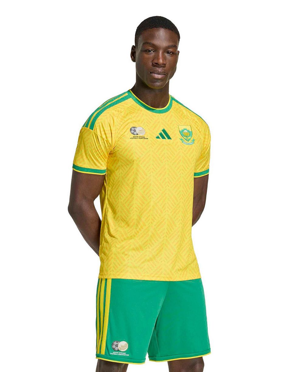 Adidas Мужская джерси ЮАР 2026 Home Replica, желтая