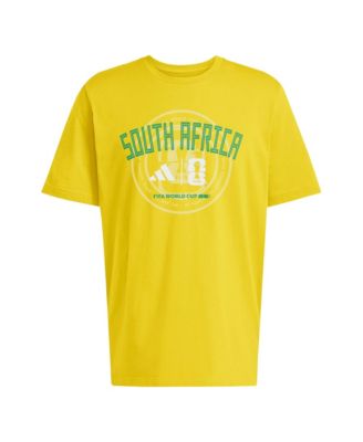 Мужская футболка Adidas Yellow South Africa National Team 2026 FIFA World Cup Qualifier