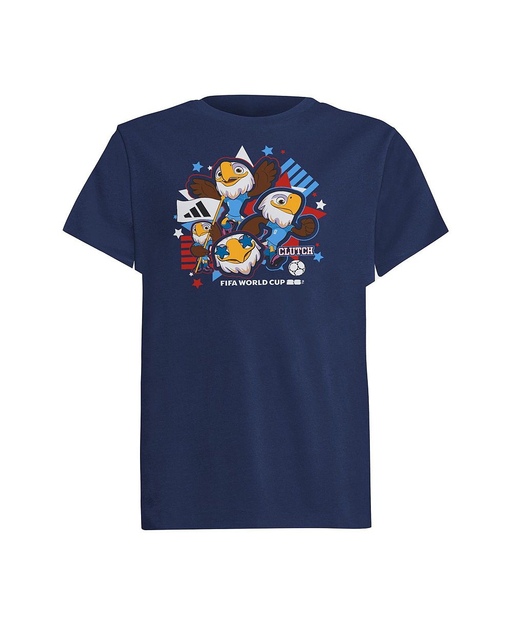 Детская футболка Adidas USA FIFA World Cup 2026 Host Country Mascot Navy