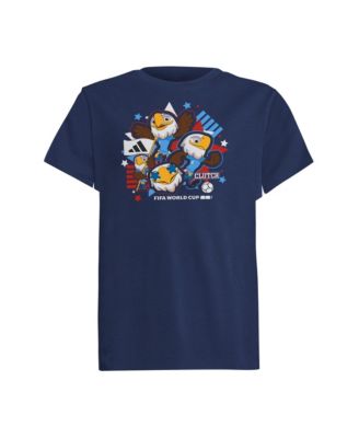 Детская футболка Adidas USA FIFA World Cup 2026 Host Country Mascot Navy