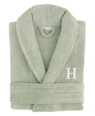 Linum Home Bookman Font 100% Turkish Cotton Unisex Terry Bathrobe