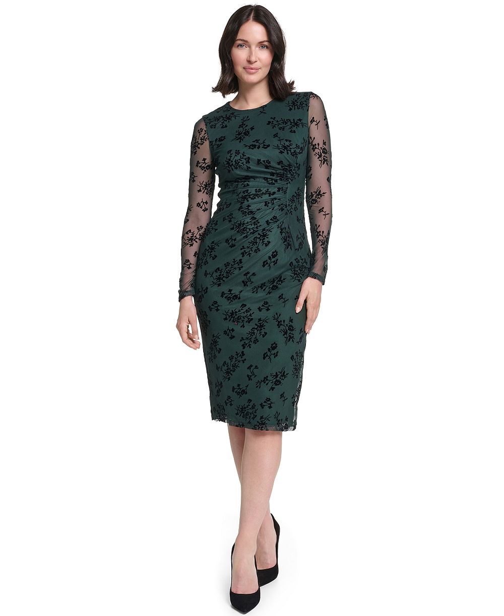 Женское миди платье с круглым вырезом Jessica Howard