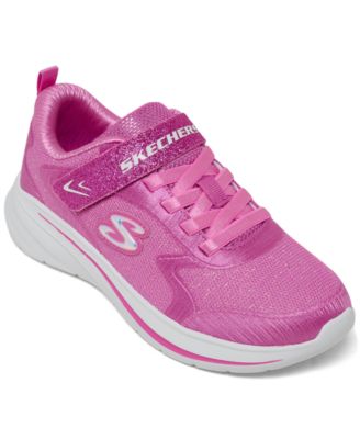 Skechers Little Girls Wave 92 Fastening Strap Lifestyle Sneakers from Finish Line