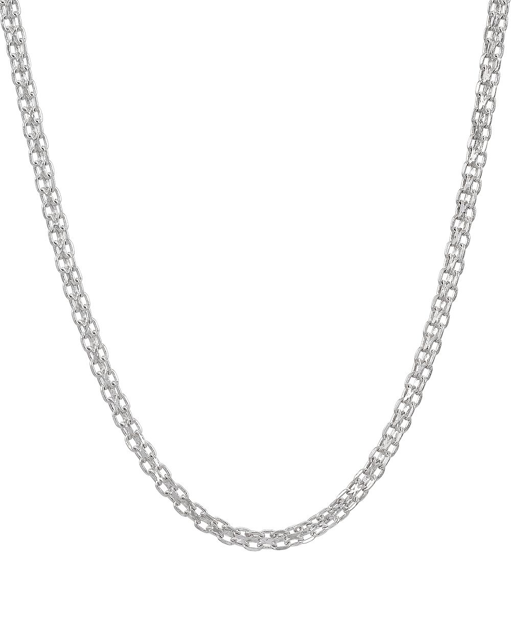 Macy's Bismark Chain 18" Necklace in 14k White Gold