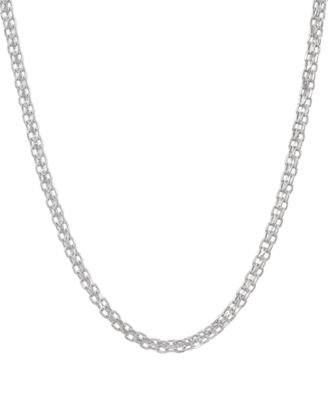 Bismark цепная цепочка 18" ожерелье из белого золота 14k