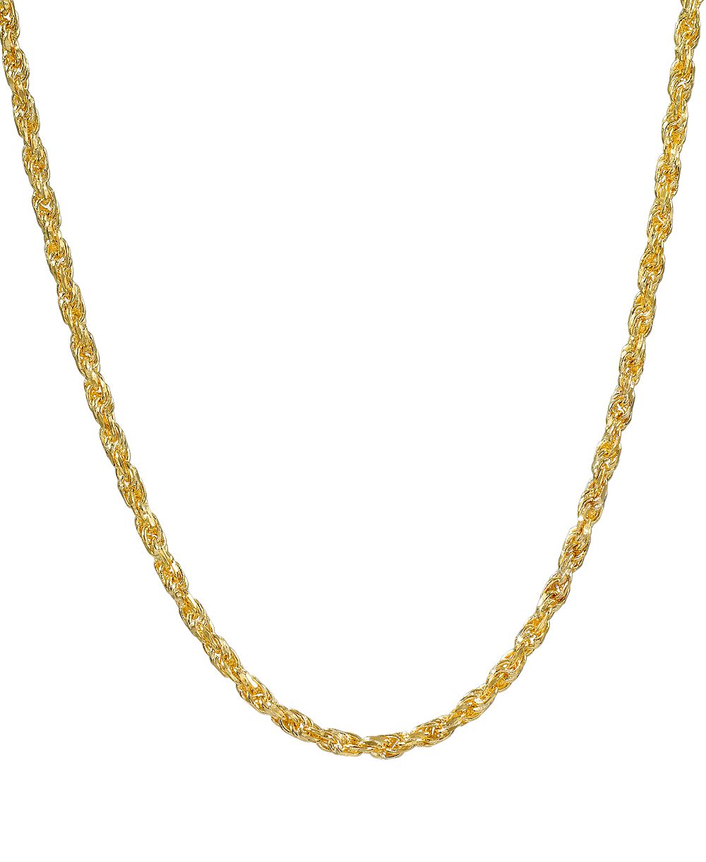 Ожерелье Macy's Solid Rope Chain 18" в 10k Yellow Gold