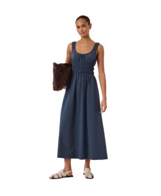 Hush Women's Scoop Neck Gathered Strap Maxi Dress