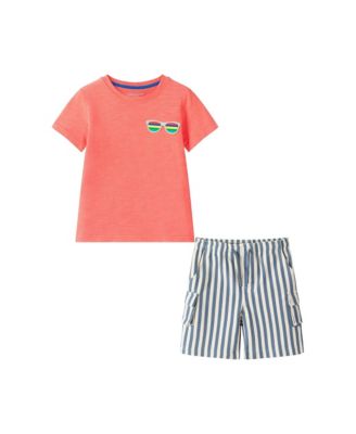 Комплект из футболки и шорт Andy & Evan Little Boys Short Sleeve Summer Shades Tee и Quilted Short