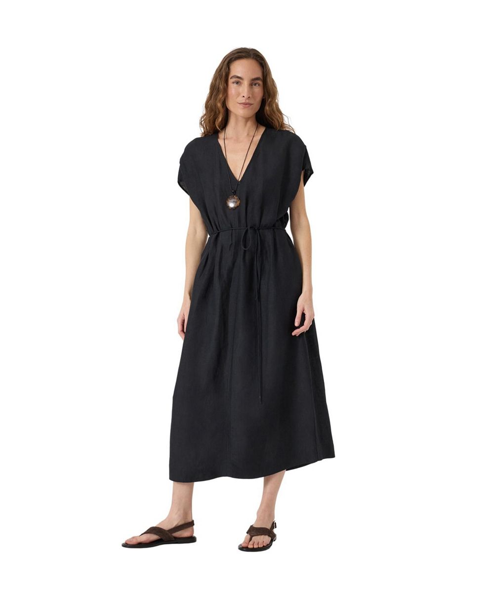 Женское платье Hush Remy Pleated Linen Blend Midi