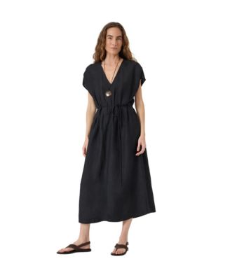 Женское платье Hush Remy Pleated Linen Blend Midi