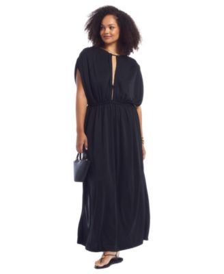 June & Vie Women's Braid-Trim Maxi Dress