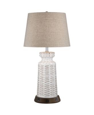 360 Lighting настольная лампа Country Cottage с USB и розеткой 26" H