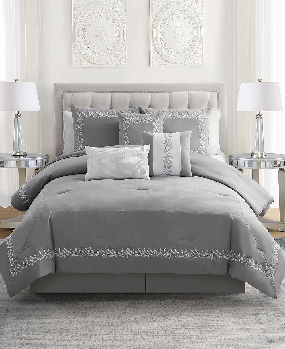 Sweet Home Collection Salerno Suede комплект постельного белья из 7 предметов, King