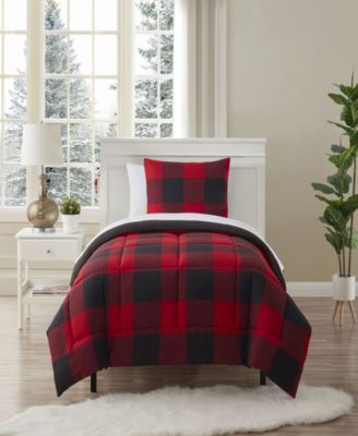 Sweet Home Collection Buffalo Plaid 5-Piece Comforter Set, Twin